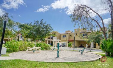 Casa con con jardín, alberca, Casa Club, cenote y Area de juegos, Allegranza, Playa del carmen.