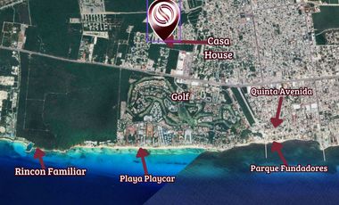 Casa con con jardín, alberca, Casa Club, cenote y Area de juegos, Allegranza, Playa del carmen.