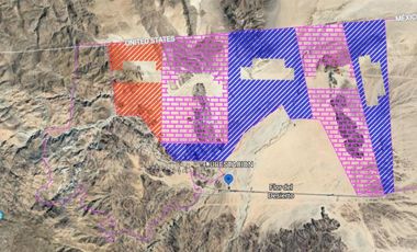 Terreno industrial en venta de 10,000 Hectáreas, La Rumorosa, Mexicali, Baja California, Mexico.
