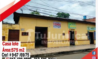 SE VENDE CASA LOTE  EN EL CENTRO DE NEIVA (HUILA - COL) 575M2