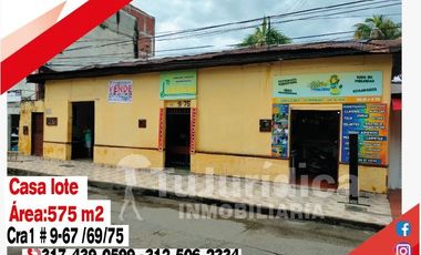 SE VENDE CASA LOTE  EN EL CENTRO DE NEIVA (HUILA - COL) 575M2