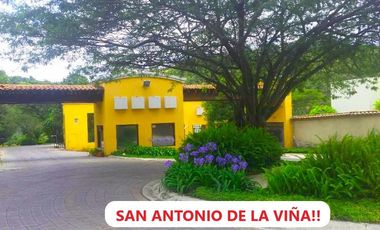 ESPECTACULAR TERRENO DE VENTA EN SAN ANTONIO DE LA VIÑA TUMBACO!! VISTA!!