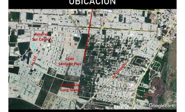 Se Renta Terreno en Cancun 5,000m2 atrás de Santa Fe Plus cerca de Av. Huayacán