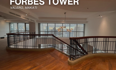 Penthouse unit in Forbes Condominium, Valero Makati For Sale and Lease