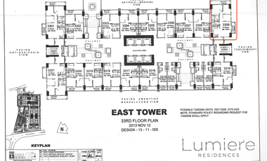 Ready for Occupancy 3 Bedroom Unit with Parking in Lumiere Residences