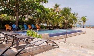 ALQUILER DE CABAÑA EN SANTA MARTA FRENTE A LA PLAYA