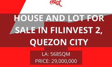 House and Lot for Sale in Filinvest 2, Quezon City
