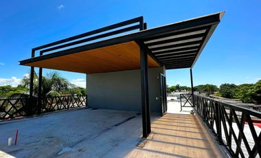 Casa moderna con oficina rooftop y bodega
