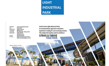 Industrial Lot for Sale |Cavite Light Industrial Park Mallorca City