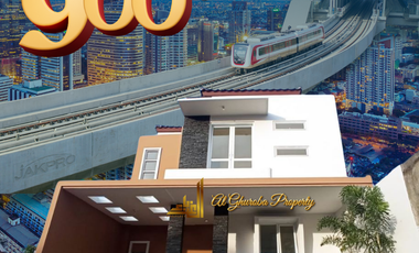 JUAL RUMAH SYARIAH 3 KT 10 MNT TOL ST. LRT BEKASI KOTA (TIMUR) 900 JUTA AN