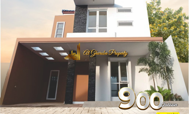 JUAL RUMAH SYARIAH 3 KT 10 MNT TOL ST. LRT BEKASI KOTA (TIMUR) 900 JUTA AN