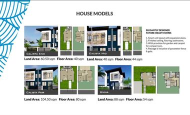 READY FOR OCCUPANCY\2BR COMPLETE TOWNHOUSE FOR SALE CALISTA MODEL | 3BR SINGLE ATTACHED HOUSE