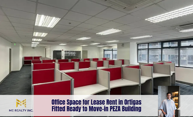 Office Space for Lease Rent in Ortigas Fitted Ready to Move-in PEZA Building