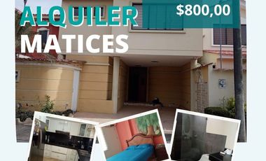 ALQUILO CASA EN MATICES DE SAMBORONDON