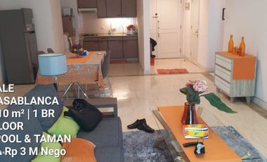 Dijual Apartemen Casablanca MURAH Size 110 m2 Posisi Corner 1 Bedroom Harga NJOP