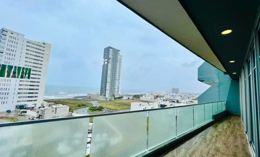 Departamento en venta amueblado con vista al mar en Fracc. Playas del Conchal Veracruz