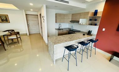 Departamento en venta amueblado con vista al mar en Fracc. Playas del Conchal Veracruz