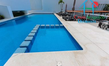 Depa con terraza y vista parcial al mar