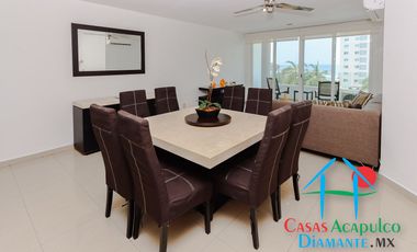 Depa con terraza y vista parcial al mar