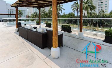 Depa con terraza y vista parcial al mar