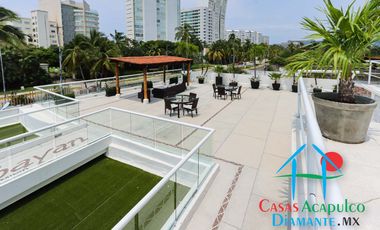 Depa con terraza y vista parcial al mar