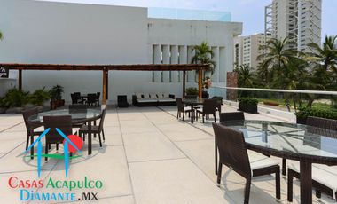 Depa con terraza y vista parcial al mar