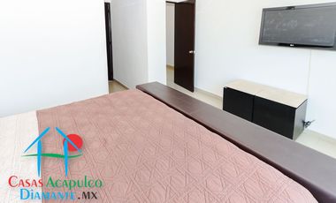 Depa con terraza y vista parcial al mar