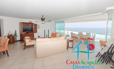 Departamento de playa en oportunidad por Otis. Terraza con jacuzzi y vista frontal al mar