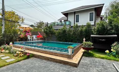 SALE Pool Villa House Nam Phrae Subdistric Zone. 6 bedrooms, 5 bathrooms. Price 6.99 million baht. Tel.081135----