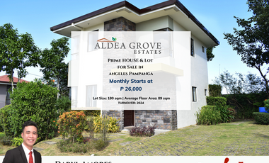 Ayala Land House and Lot for Sale in Angeles Pampanga Aldea Grove Estates by Avida Land Pre Selling near Marquee Mall Holy Angel Robinsons 3 Bedroom