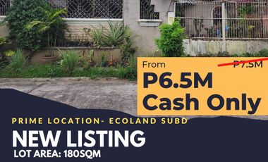 Property for Sale in Ecoland Subdivision, Ecoland, Matina Aplaya Davao City