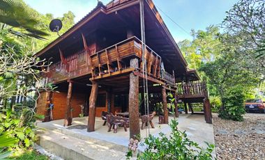 Teak Wooden Thai house 2-Bedroom with big trees surround