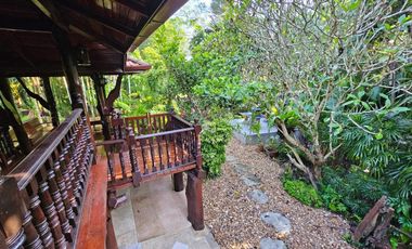 Teak Wooden Thai house 2-Bedroom with big trees surround