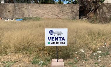 LOTE RESIDENCIAL EN VENTA EN RESIDENCIAL SANTA BARBARA AGUASCALIENTES PONIENTE