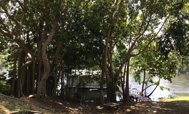 TWO HOUSES AND RAFT ON 30 METERS ALONG THE KWAE YAI JUST 10 KM FROM DOWNTOWN KANCHANABURI!!!