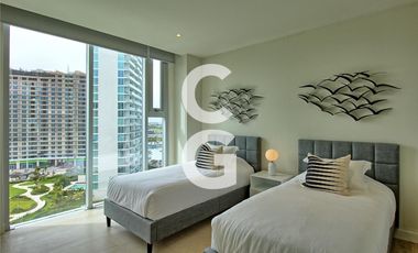 Departamento en Renta en Cancún en SLS Harbour Beach con vista al mar