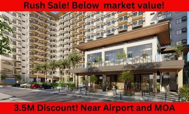 2 bedroom condo for sale near Airport and Mall of Asia Below Market Value The Hermosa of Crown Asia by Vista Land For Assume Balance