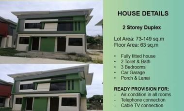 Along the Highway Ready to Move-In 2 Storey 3 Bedroom Duplex House for Sale in Liloan, Cebu