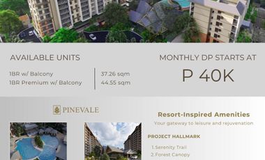 Pre-selling 1BR Premium w/ Balcony for sale in Tagaytay.