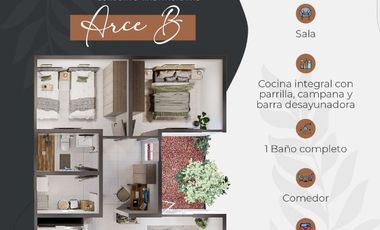 DEPARTAMENTOS . Equipados amplios y modernos