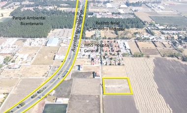 lotes de terreno a una cuadra de av. tecnologico cerca de parque bicentenario