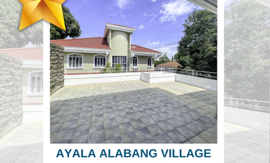 AYALA ALABANG VILLAGE HOUSE AND LOT FOR SALE