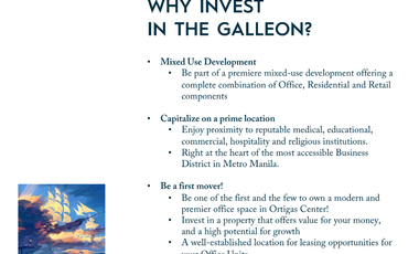 For Sale: 2 Whole Floor Office (22 Parking Slots) 1,556 sqm Offices at the Galleon, Ortigas Bus. Dist.