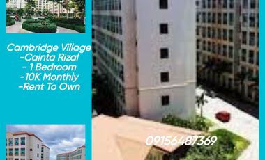 10K/Monthly Condo in Cainta Rizal Rent To Own 137K to Move In