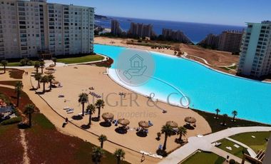 Impecable departamento Amoblado en Laguna Bahia, Algarrobo Norte