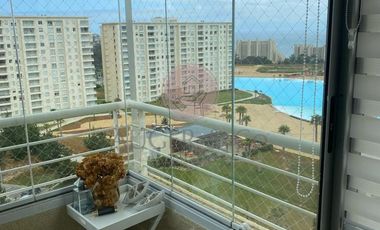 Impecable departamento Amoblado en Laguna Bahia, Algarrobo Norte
