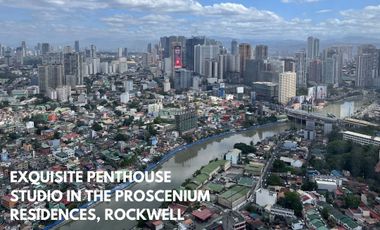 Exclusive Penthouse Studio in The Proscenium Residences, Rockwell for Sale