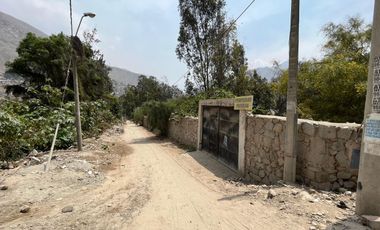 SE VENDE TERRENO 1022.7 M² - ASOCIACIÒN PRO VIV. PROPIA CASA HUERTA CHOSICA LURIGANCHO