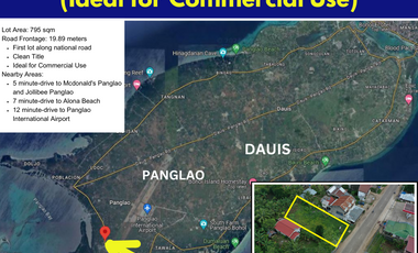 Lot for Sale situated in Danao, Panglao Island, Bohol