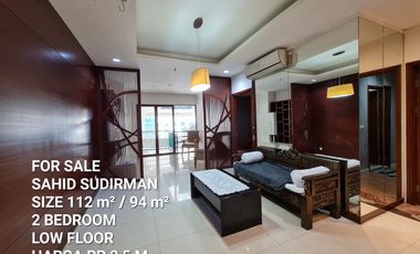 Dijual Apartemen Sahid Sudirman 2 Bedroom Semifurnished Size 94 m2
